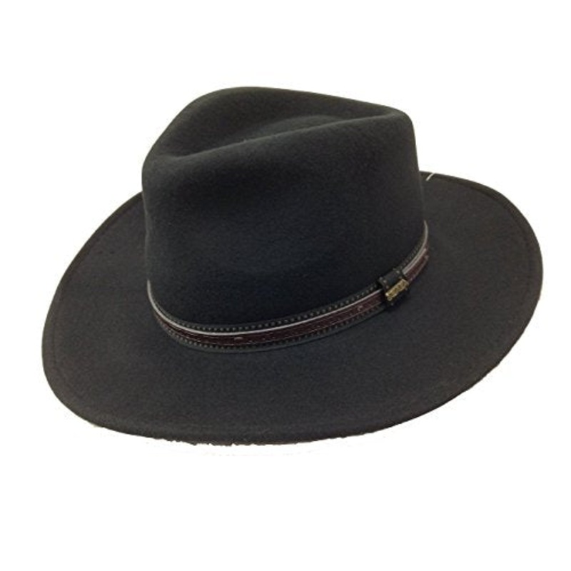 Dorfman Pacific Pacific Scala Men's Crushable Wool Outback Hat
