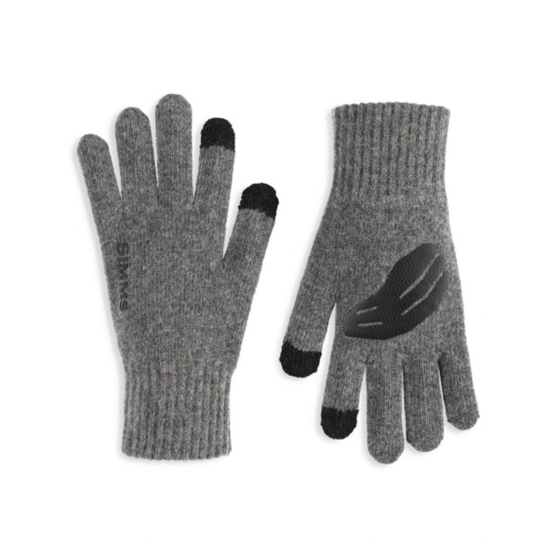 Simms Wool Full Finger Glove|Steel|S/M|L/XL
