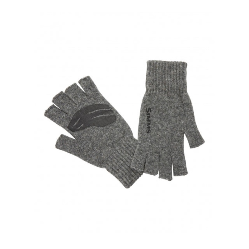 Simms Wool Half Finger Mitt|Steel|S/M|L/XL