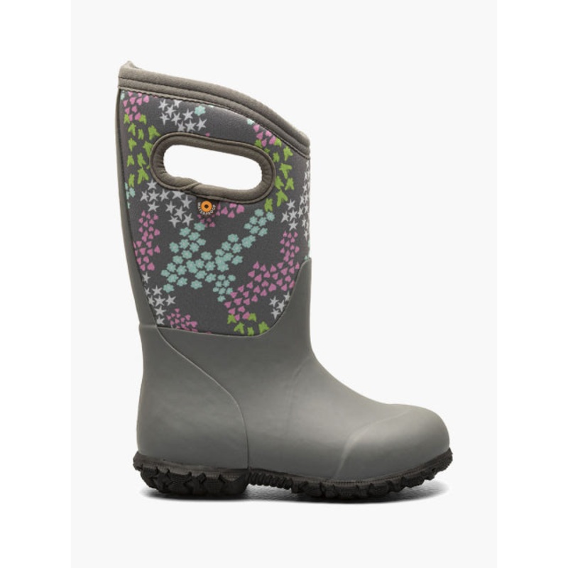 Bogs Kid's York Star Heart|Gray Multi|4