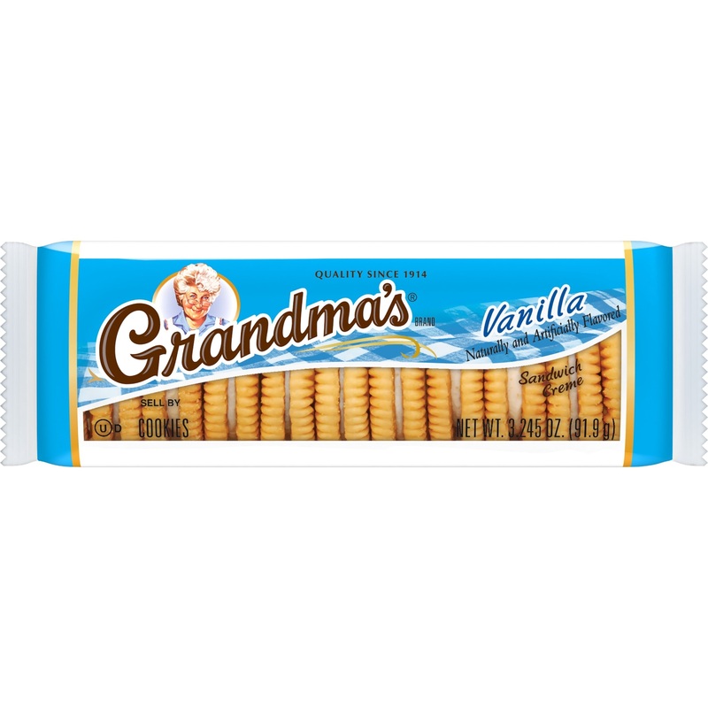 Grandma's Vanilla Naturally And Artificially Flavored Sandwich Creme Cookies