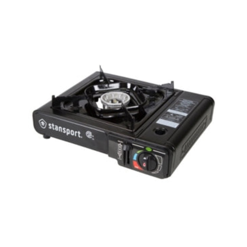Stansport Portable Butane Stove Black - Camping Appliances