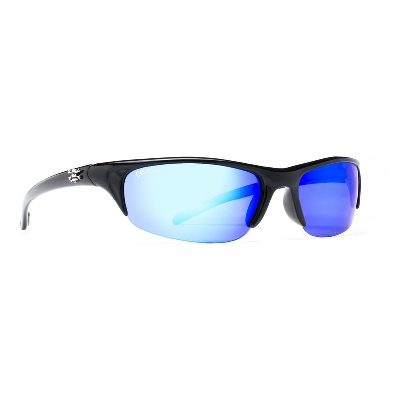 Calcutta Perdido Sunglasses|Shiny Black|Blue Mirror Lens 66mm