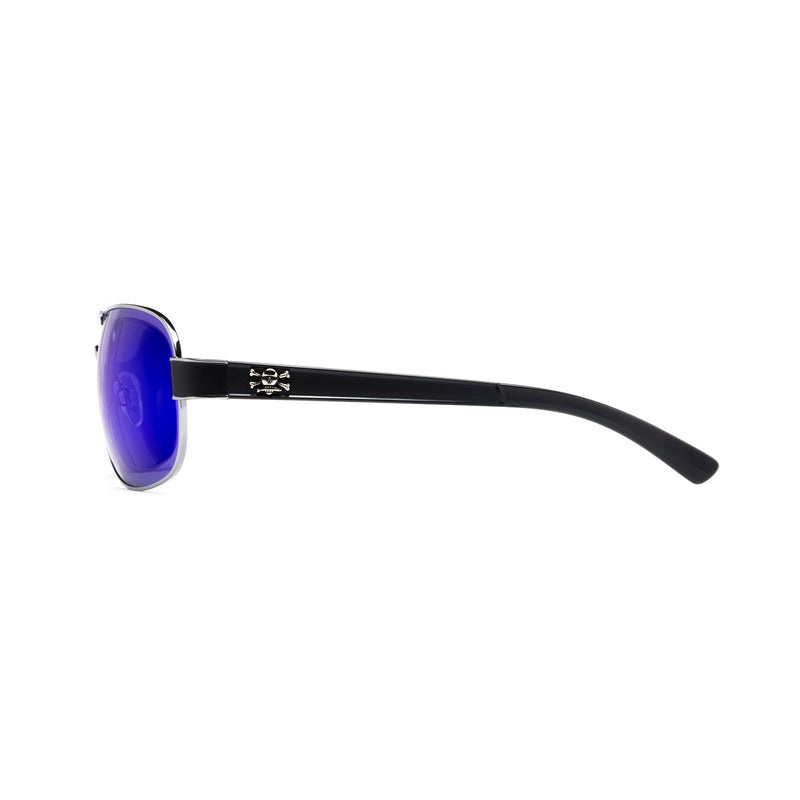 Calcutta Roanoke Sunglasses|Black Wire|Blue Mirror Lens 64mm