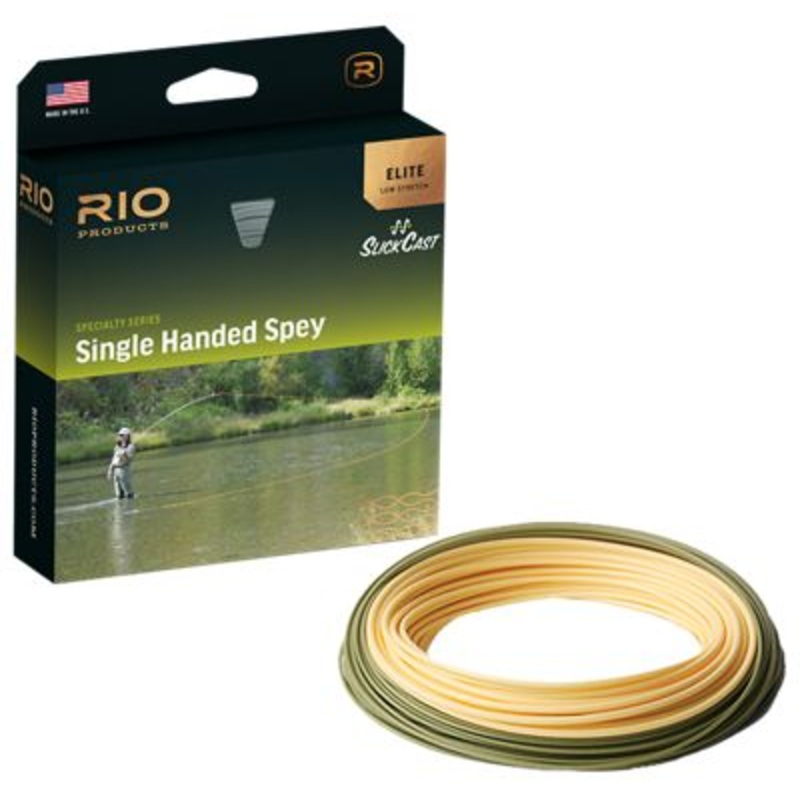 RIO Elite Single-Handed Spey Fly Line - Peach/Camo - 90' - 5