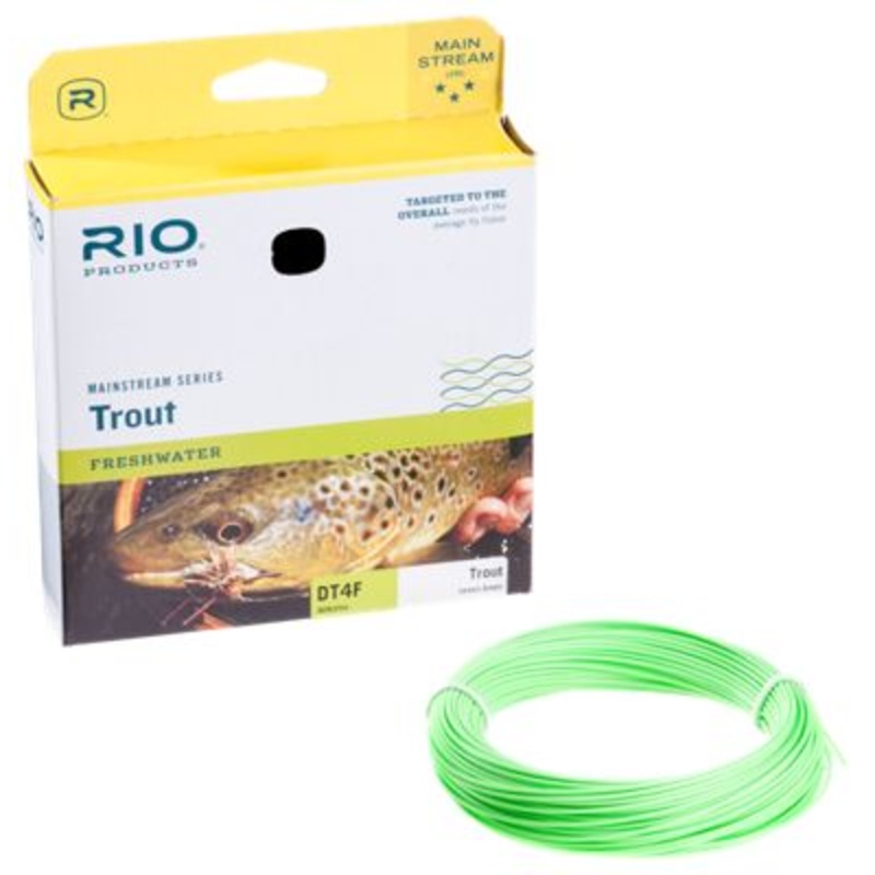 RIO Mainstream Trout Double Taper Lines Lemon Green