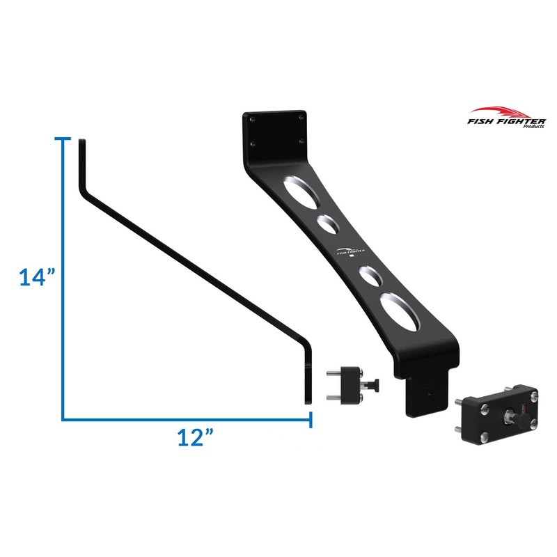 Fish Fighter 14 x 12  Quick Release System (QRS)  Rod Risers 4 lb (Box 24 22x6x6)..