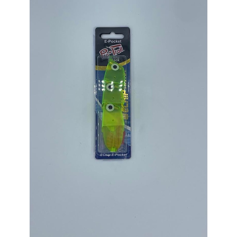 Pro-Troll E-Pocket # 4702 Chartreuse m/ EChip 3Pk
