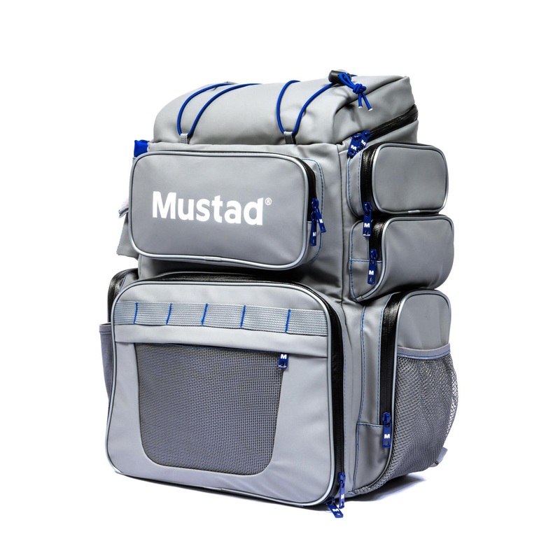 Mustad Game Time Backpack|Dark Grey/Blue
