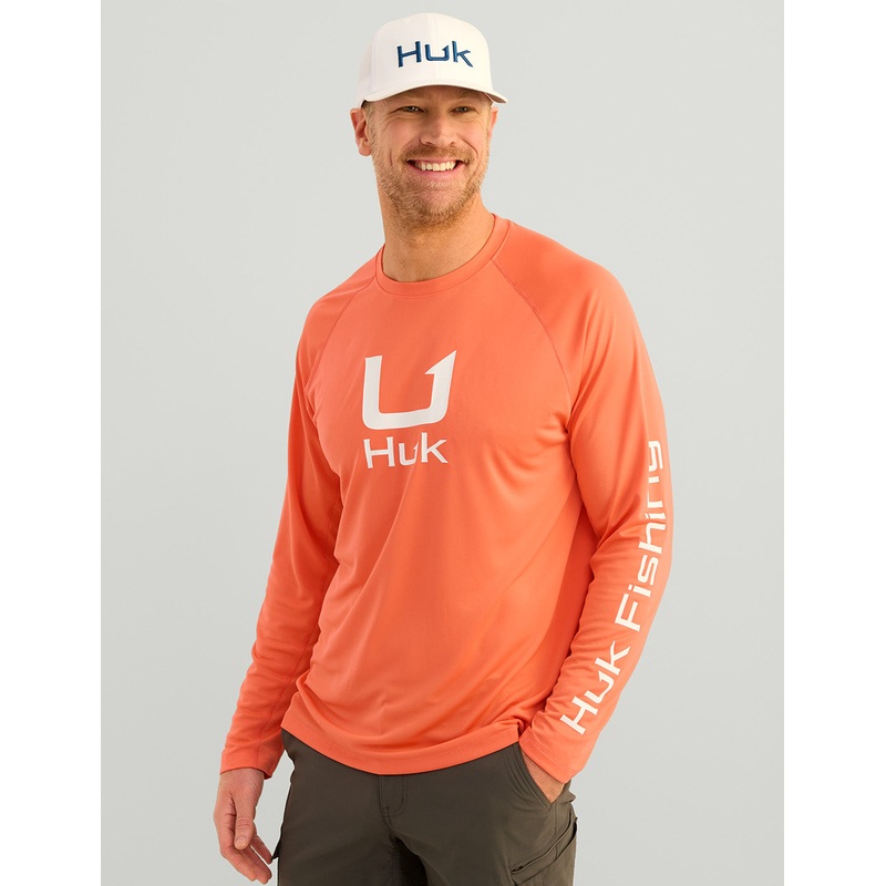 Huk Gear Icon Performance Crew Long-Sleeve T-Shirt Men's