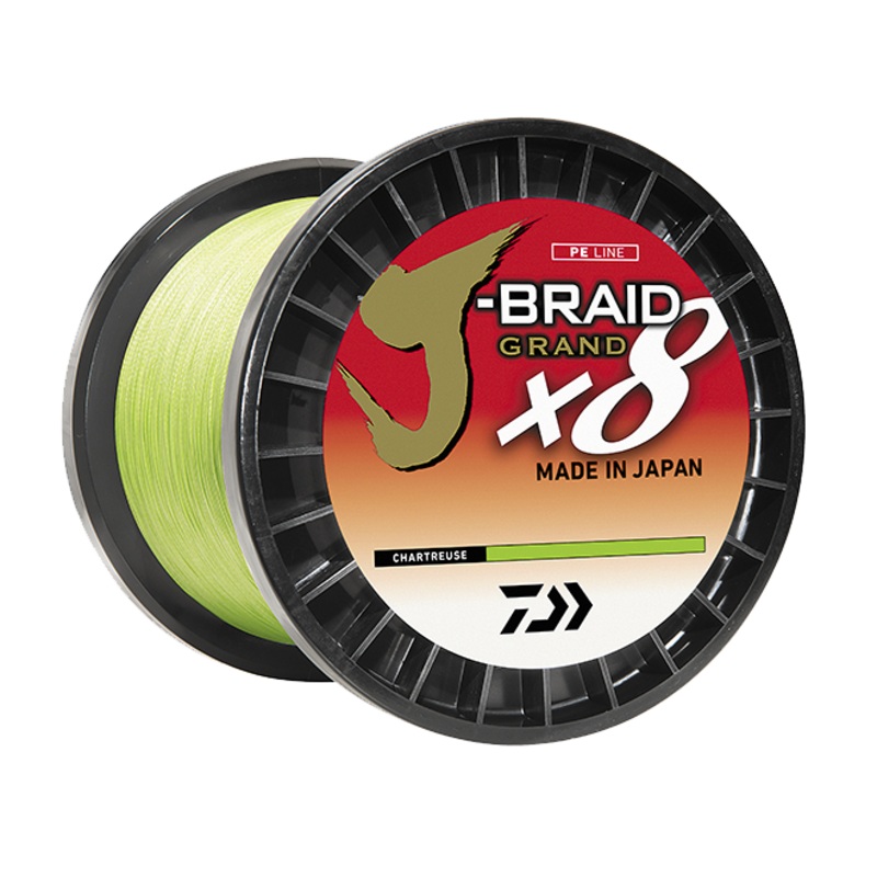 Daiwa J-Braid X8 Grand Braided Line - Chartreuse