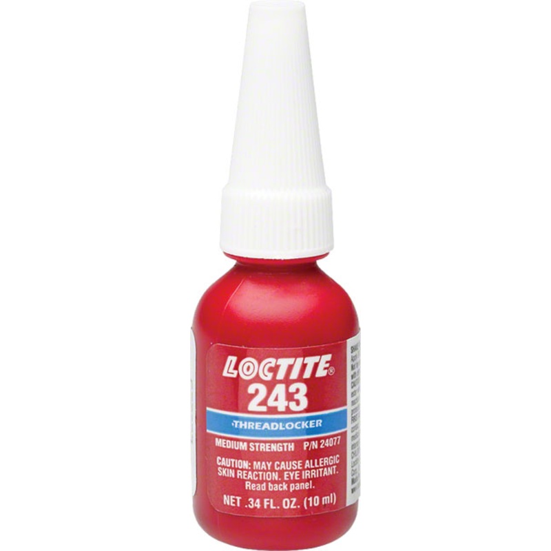 Loctite #243 Threadlocker Medium Strength - For Fastners 6-20mm Oil Resistant 10ml