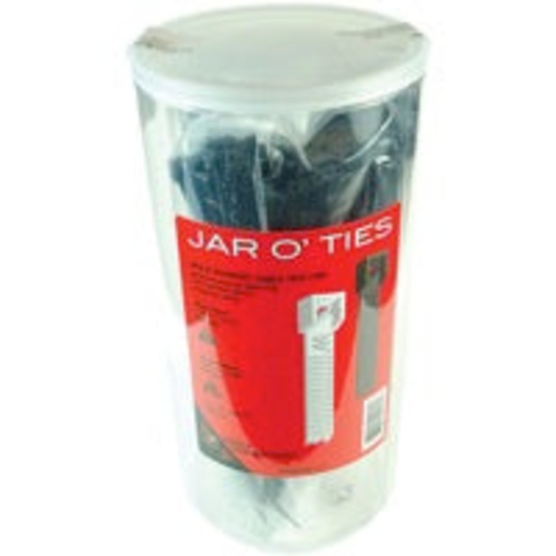 Wheels Manufacturing Zip Ties|200mm x 2.5mm Black and Clear