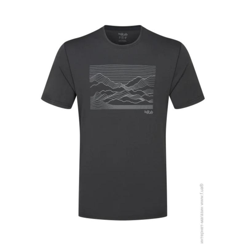 Rab Mantle Outline Tee Men's|Ebony|S|M|L|XL