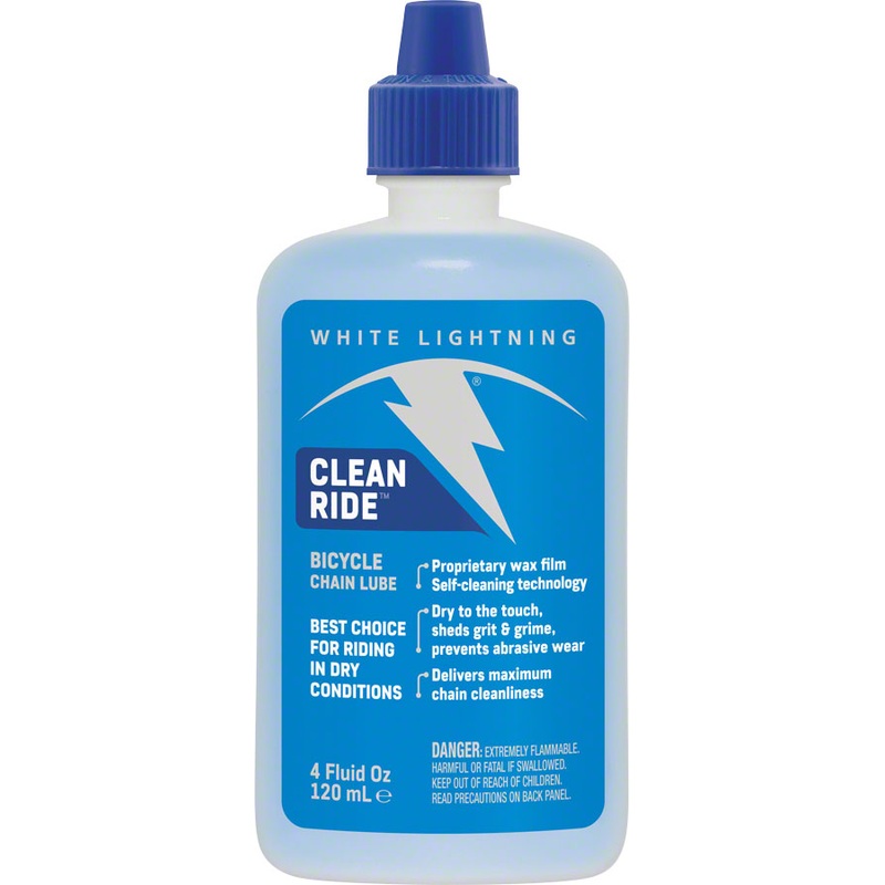 White Lightning Clean Ride Bike Chain Wax Lube - 4oz Drip