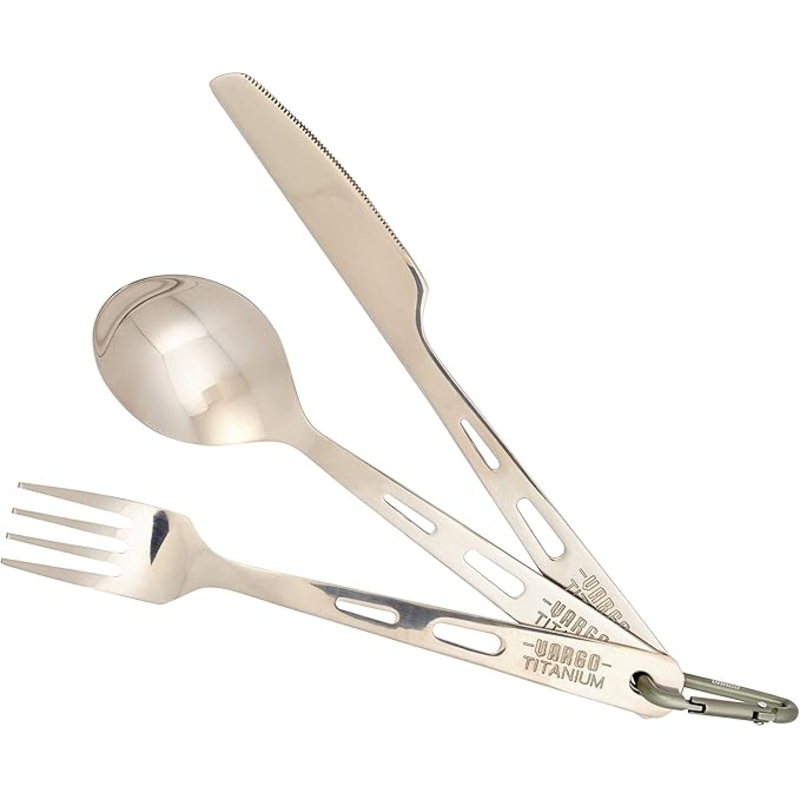 Vargo Titanium Spoon/Fork/Knife Set