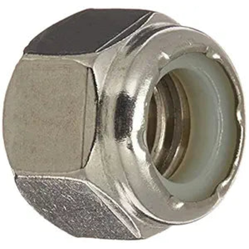 Hillman 18-8 Stainless Steel Nylon Insert USS Coarse Stop Nut 3/8-16 - 50 Pack