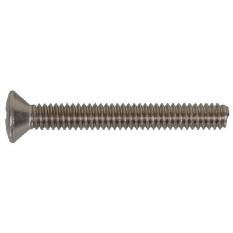 Hillman Stainless Steel Oval Head Phillips Machine Screw, 1/4-Inch x 2-Inch - 100 Pack
